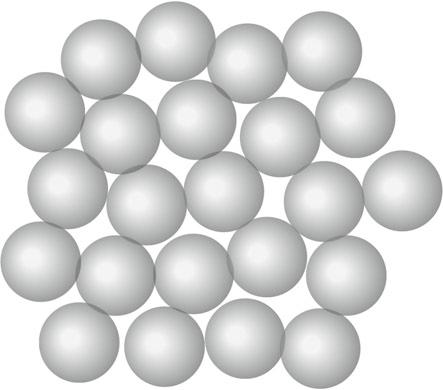 12 2 Metallic Glasses Fig. 2.3 Two-dimensional picture of the dense random packing model 2.