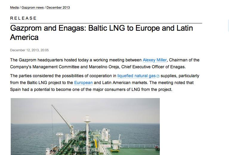 Selected LNG Projects in Mass Media http://www.