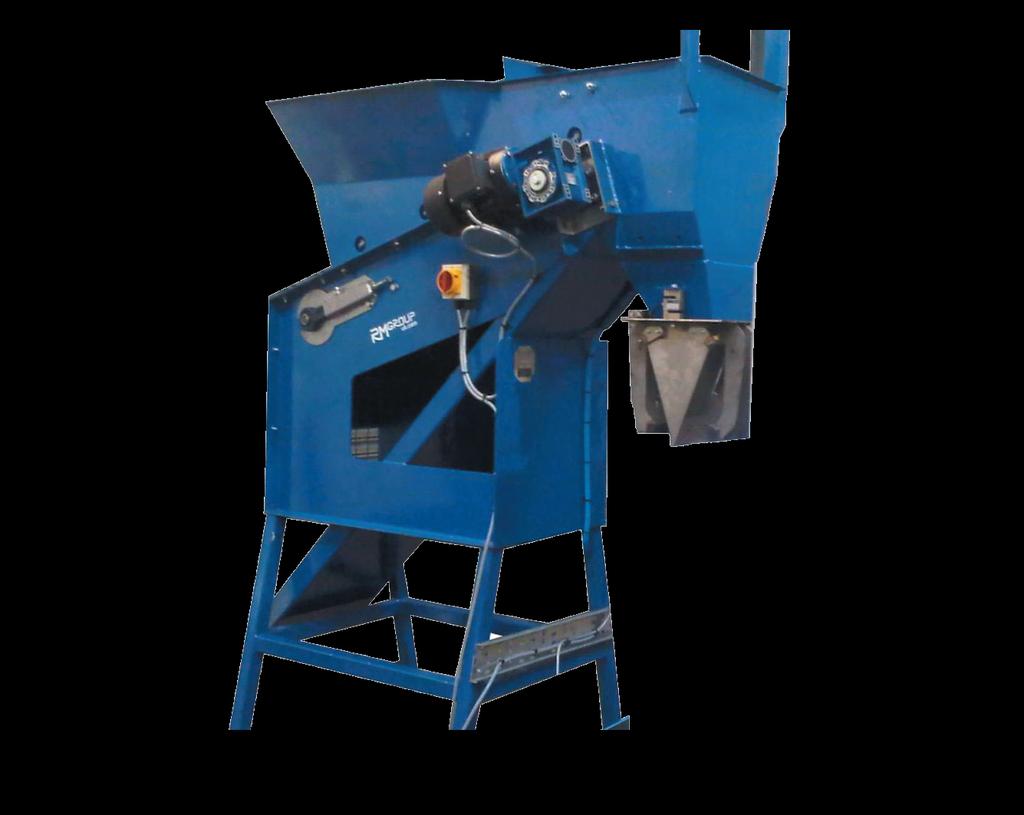 Typically, The MB500 includes inlet hopper complete with in-feed belt, stainless steel pneumatic bag clamp complete with weigh indicator, 3m filled bag conveyor with guidepanels and continuous heat