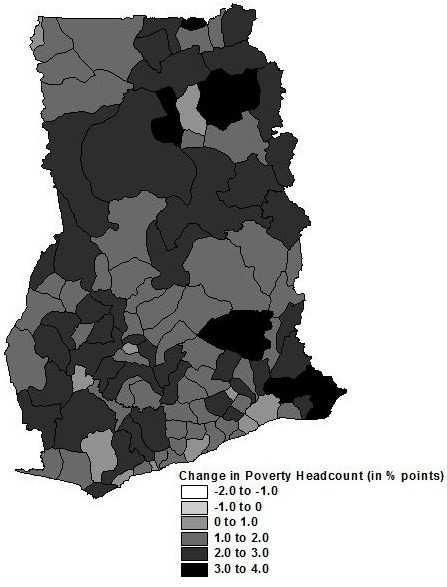 Items (A) Poverty Map for 2006 (B) Upper Bound Poverty Impact