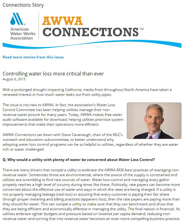 7000 AWWA Water Loss Control - Quarterly