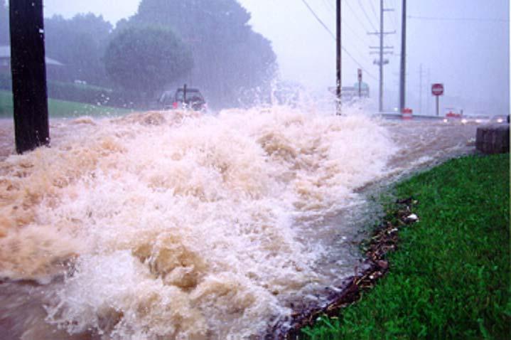 Urban Flash floods kill 40 people per year 45% of deaths involve cars 40% of damage occurs outside of