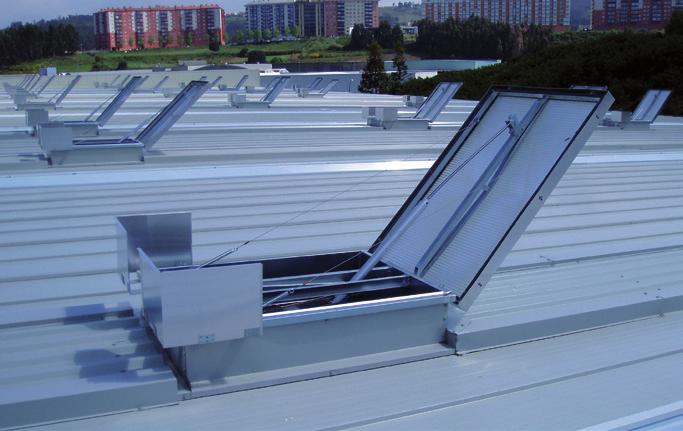 roof made of corrugated sheet or adjusted to be fixed on an existing plinth (application mainly in case of renovations).