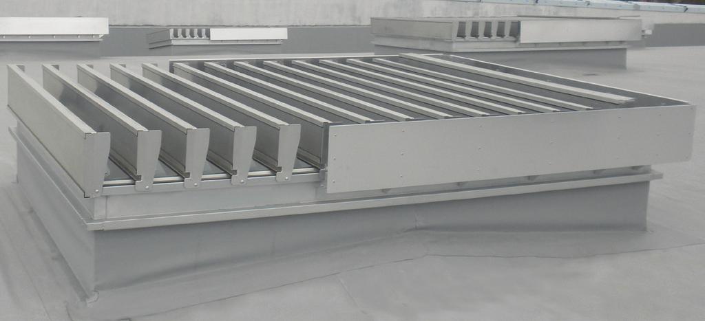Blades optimised aerodynamic areas - up to 6,18 m 2 per device* vast range of sizes: minimum size of the mcr LAM vent is 80 x 50 cm maximum size of the mcr LAM vent is 380 x 250 cm they can be