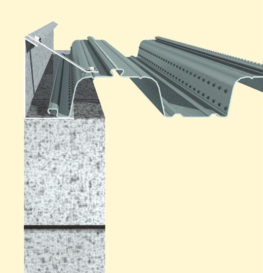 ComFlor 60/80 Construction details Side Cantilever with Stub Bracket Typical Edge with Plate