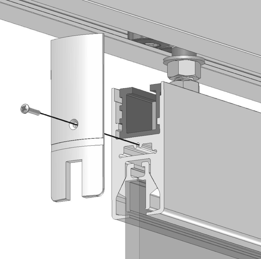 10) Install the Top Wall Panel Rail End Caps End Cap The End Caps are located in a package along with the Seal Kits.