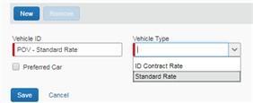 for the standard rate, Idaho contract for the contract rate). For example; POV Standard or POV Idaho Contract.