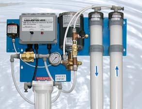 SERIES WM 250 4,500 GPD WALL MOUNT SYSTEM Designed to produce low dissolved solids water from tap or well water, these systems use high efficiency reverse osmosis membranes.