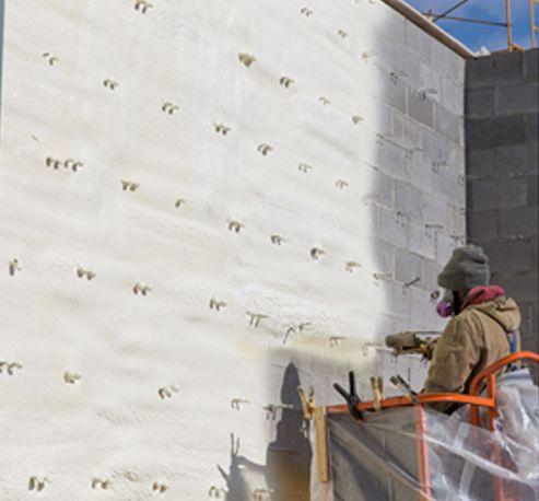 Medium-Density or Closed-Cell Spray Foam Harder, rigid foam (density: 2.0 to 2.4 pounds per cubic foot) R-value: up to R-7.