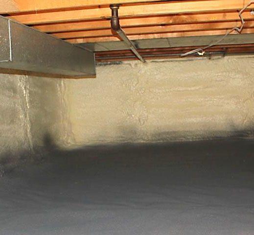 Unvented Crawlspaces Spray foam installed in walls of crawlspace Improves HVAC