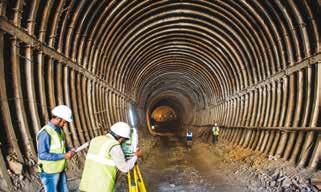 Its comprehensive services cover all aspects and methods of tunnelling right from technical assistance thru' completion.