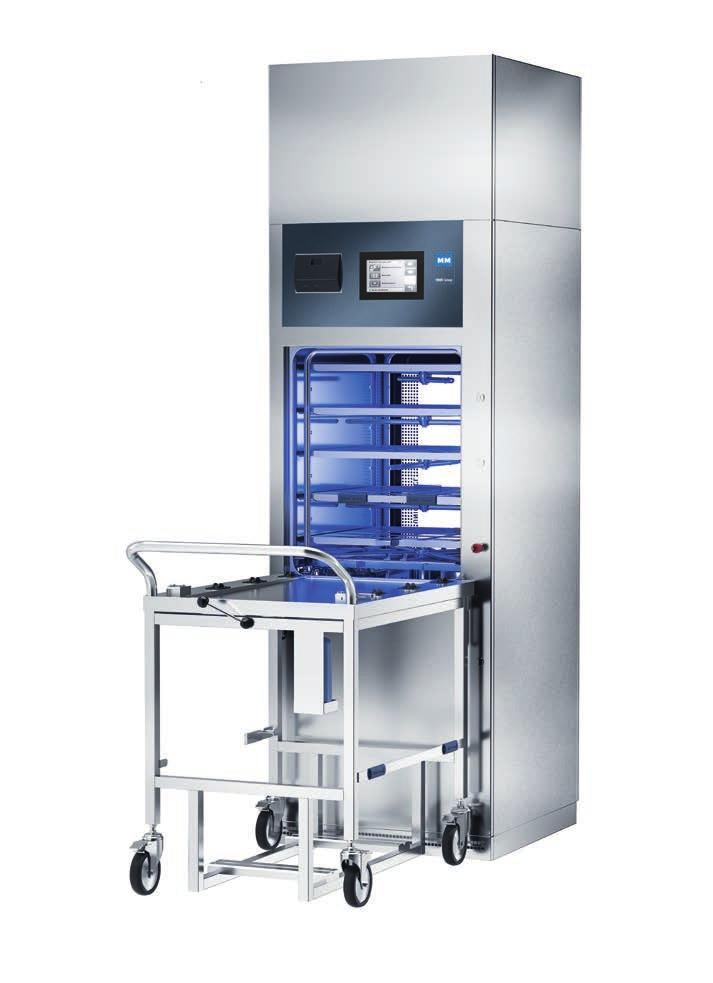 Uniclean PL II 10 for 10 DIN trays Latest technoloy on a small footprint 10 tray washer-disinfector - Top level technology and quality.