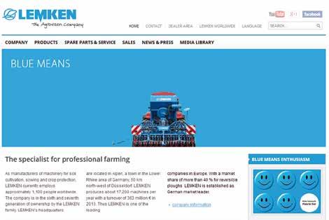 Another strong point is that the site s functionalities can be accessed from all popular browsers and mobile devices, allowing customers to order genuine LEMKEN spare parts from their tablets and