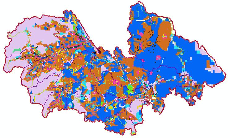 ASTER DEM (30 Meter) LAND USE (1984, 1997, 2002,2006,2008) The Modeling SWAT Hydrological Modeling 24 Years 5 set of land use data: 1984,1997, 2002,2006 & 2008 42 Years Daily meteorological data: