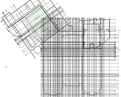 to be exported to Excel Developed structural grid based on construction drawings provided by Hensel Phelps Initially