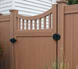 High-quality gate hardware, including self-closing hinges and