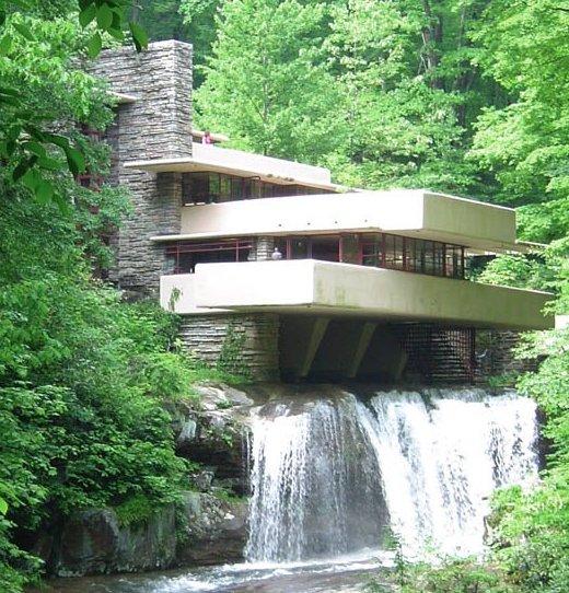 FALLINGWATER Arguably the most intriguing cantilever structure in the world is Fallingwater, located in southwest Pennsylvania.