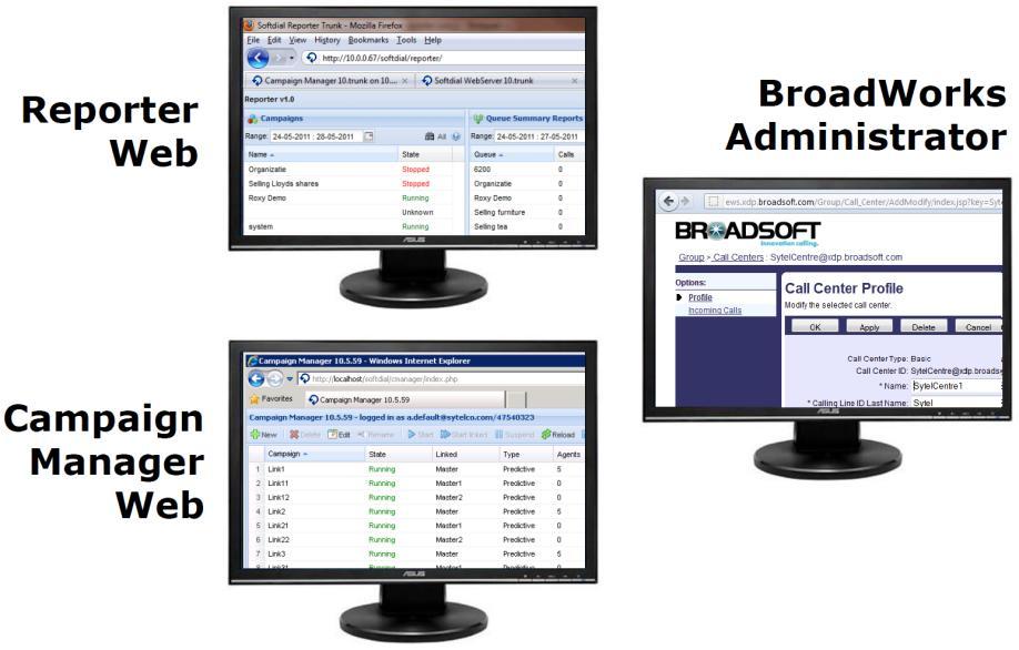 These agents will be provisioned automatically though the monitoring activities of the BroadSoft Bridge.