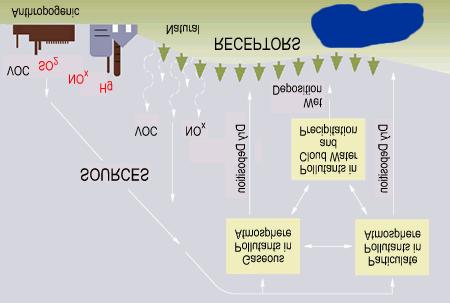 Overview of SO 2, NO X, and Mercury Emissions, Transport, and Transformation When emitted into the atmosphere, sulfur dioxide, nitrogen oxides, and mercury undergo chemical reactions to form