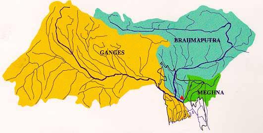 The Ganges-Brahmaputra Brahmaputra-Meghna Basins Annual Sediment