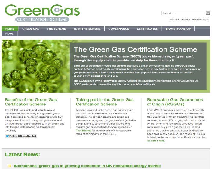 http://www.greengas.org.uk/ 29 producers registered injection capacity of just over 1.5 TWh per annum. See www.greengas.org.uk/certificates 27 suppliers registered (includes 4 NL, 1 in Switzerland, 1 FR, 1DE) See www.