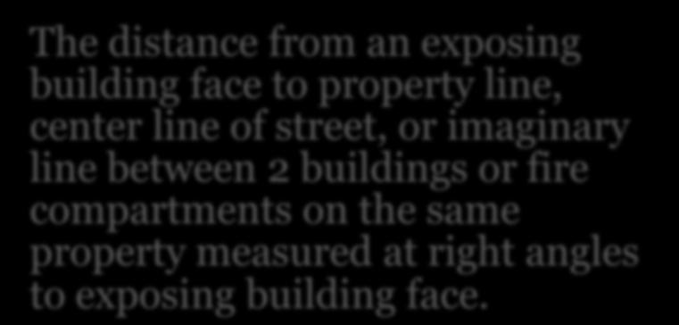 imaginary line between 2 buildings or fire