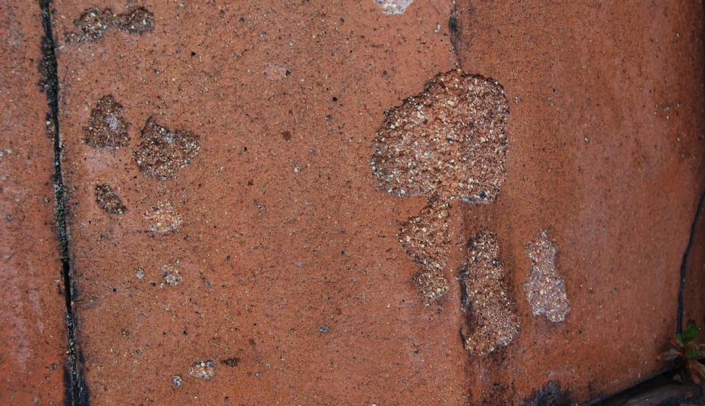 The deterioration of terracotta and faience In common with all building materials, if not properly maintained, terracotta and faience will deteriorate over time.