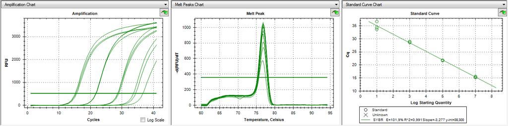 9. Realtime qpcr assays with serial dilutions of plasmid DNA: