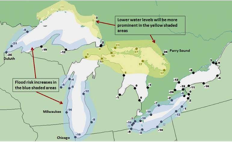 Glacial Isostatic Adjustment Glacial Isostatic Adjustment (GIA) in northern Lake Huron and Lake Superior