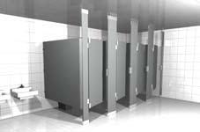 They permit quick, easy floor maintenance, especially when combined with wall-hung fixtures.