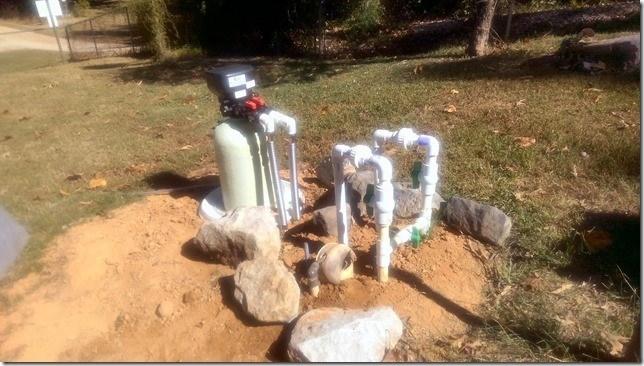31.7 Calcite Acid Neutralizer satisfaction. Thomas installed a Calcite Acid Neutralizer for his house, and created this really creative outdoor set up!