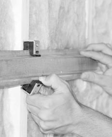 (See page 8 ) We suggest installing the ceiling first before installing the walls. STEP 2 Figure 5.1: Screw SIC Clips into joist wall Space SIC Clips so not to exceed 48 on center.