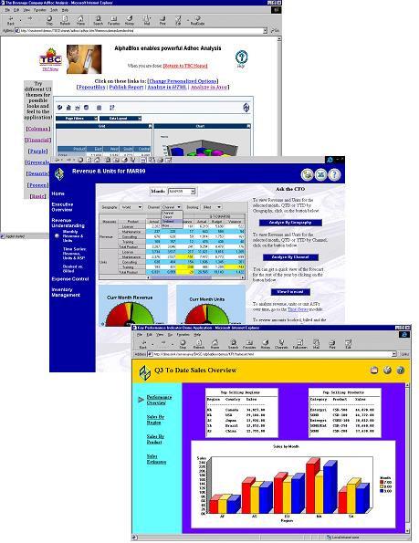 Operational BI Applications Analytic Applications Financial Planning and