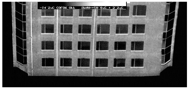 Fig. 10 Negative Building Pressure (-60 Pa), T o = -7 o C, maintained for a duration of 4 hours prior to inspection. Fig.