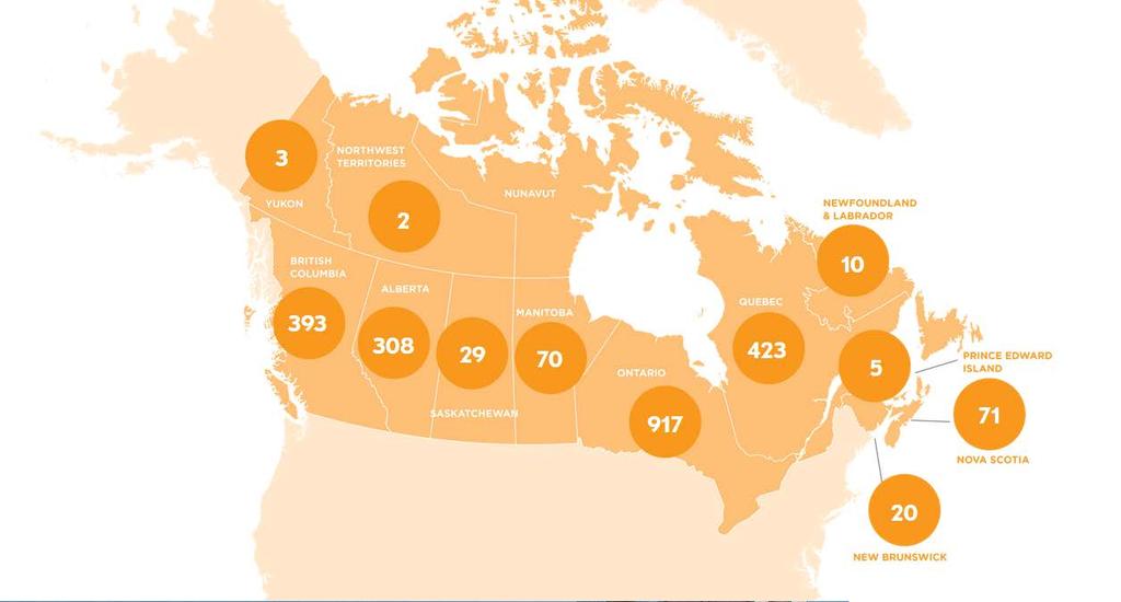 LEED Buildings- Where in Canada is LEED being used?
