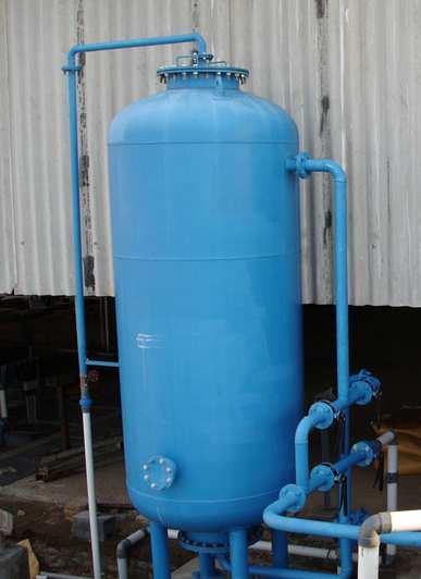 Oxidation Chamber is used prior to the media filter for oxidation of Iron and conversion of Ferrous Ion to Ferric, which will subsequently increase the efficiency of the media filter for removal of