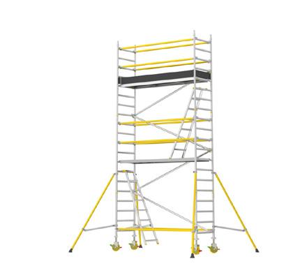 BUILDING WITH OTHER PLATFORM HEIGHTS It is possible to construct the scaffolding in configurations other than those detailed above.