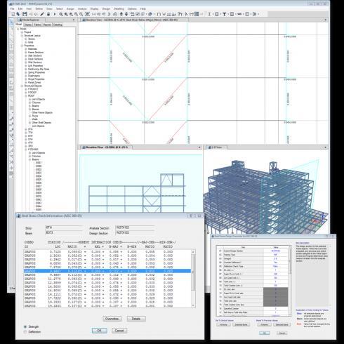 Steel Frame Design 2016 Member size optimization using auto-select lists US and International design codes Interactive