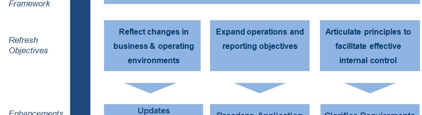 WHY AN UPDATE COSO INTEGRATED INTERNAL CONTROL FRAMEWORK? 1992 2013 Source: COSO Page 11 2013 FRAMEWORK COMPARED TO 1992 FRAMEWORK What is not changing.