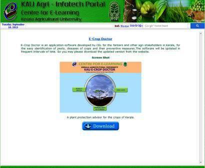 KAU E-Crop Doctor Bilingual Plant protection prescriber for all the