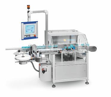 HERMA 040 M: Extremely precise wraparound labelling > With intermittent mode operation (approx.