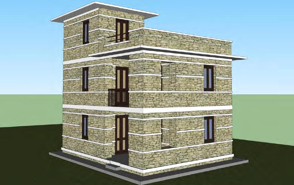 Model SMC-2.6: STONE MASONRY IN CEMENT MORTAR TWO-STOREY+TERRACE CONSTRUCTION MATERIALS AND MANPOWER MAN POWER LEVEL Skilled Unskille d MATERIALS Stone CEMENT SAND AGGREGATE WOOD ROD Md Md Cu.m.