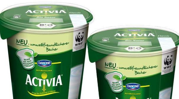 issues PLA cups for DANONE Activa in