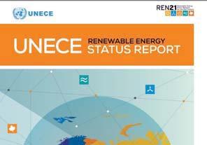 REN 21 report The UNECE Renewable Energy and Energy Efficiency Status Report 2017 provides a comprehensive overview of the current status of renewable energy and energy
