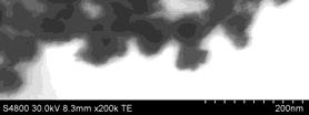 STEM images showing the effect of coating on particle morphology (10nm initial particle size) Ink Formulation Viscosity /