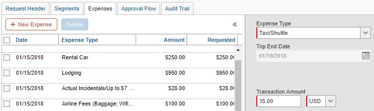 Step 3: Type in an appropriate estimate for Transaction
