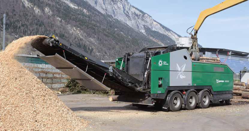 FEATURES HIGHLIGHTS Simple conversion from shredder to chipper Short setup times: Screen basket change in minutes, complete blade set change in 30 minutes High operational