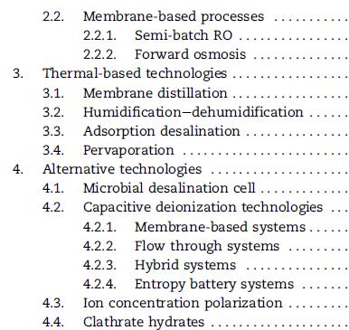 Summary Desalination coupled with