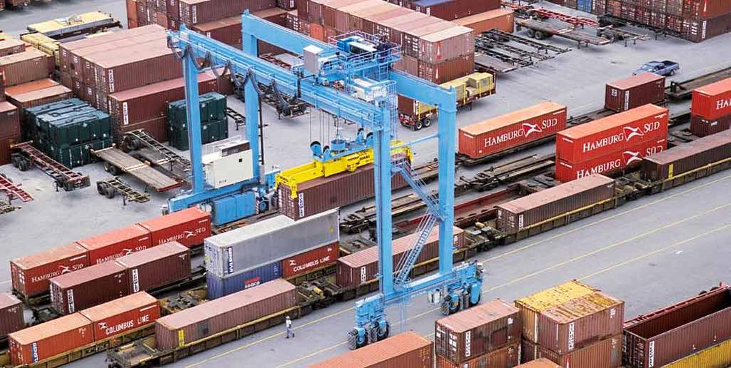 Yard Cranes for high number of railtracks General RTG cranes can be used both for loading and unloading of railcars and road and for stacking containers in yards.