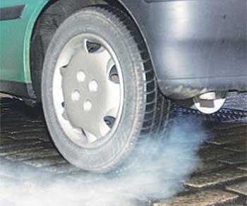 Automobiles emit tremendous amounts of airborne pollutants, which increase acid rain; they